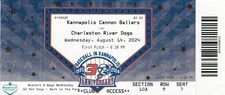 Ticket Stub: Cannon Ballers vs River Dogs - August 14, 2024