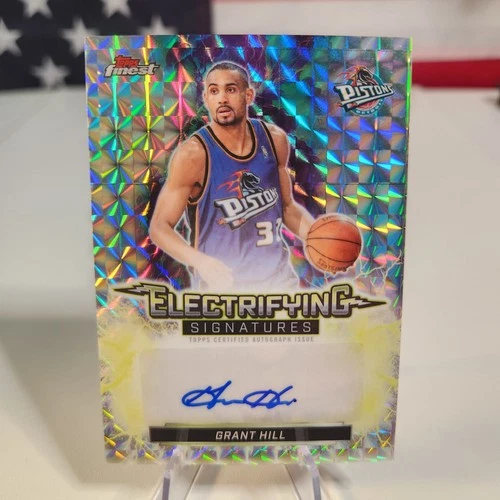 2025-26 Topps Finest Grant Hill Electrifying Signatures Auto Geometric Refractor