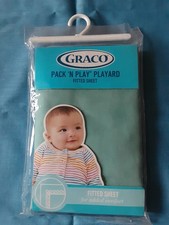 Graco Pack N Play Playard fitted sheet Aqua 39 X 27"