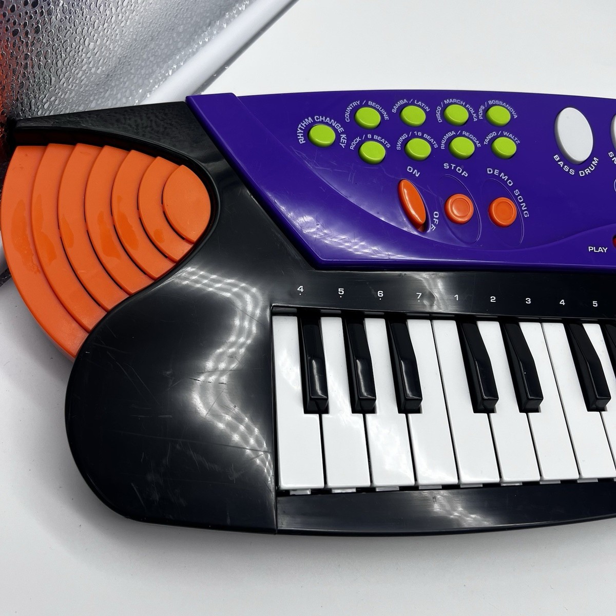 Vintage Kawasaki SS Music Keyboard Piano Kids Purple Orange 37