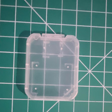 1 Piece Clear Plastic SD and MicroSD Memory Card Hard Case Storage