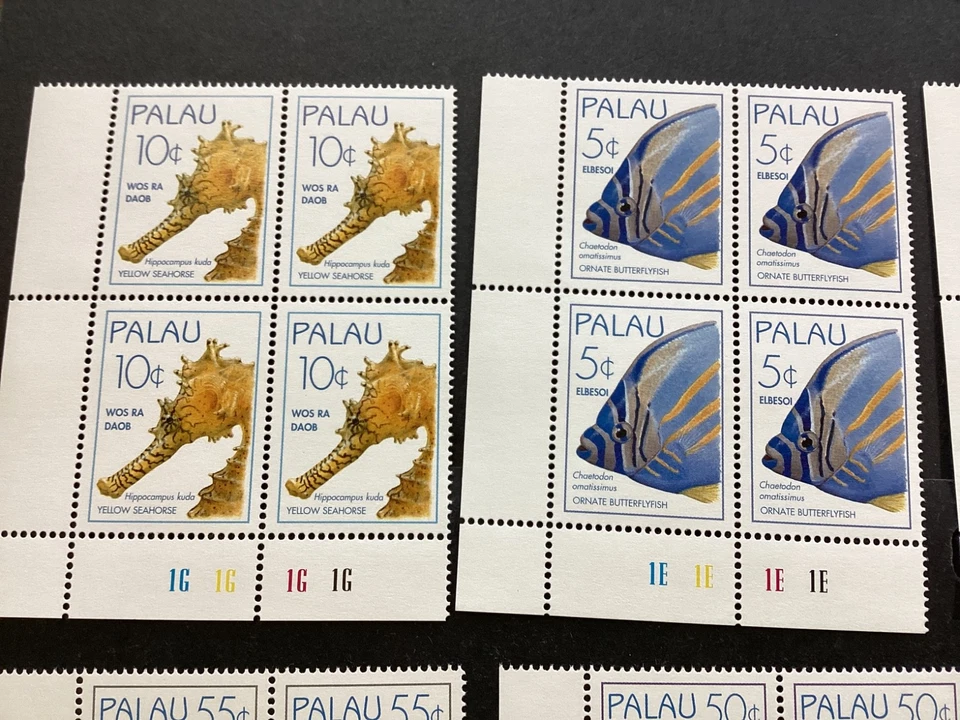 ICOLLECTZONE US Palau 351-365 Juego de Bloques de Placas peces XF NH (A500a) Foto 4 de 4