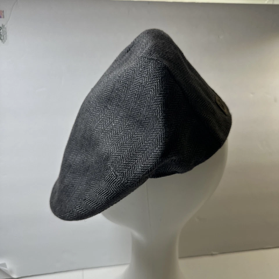 NUEVO CON ETIQUETAS Goorin Bros Periódico Niño Sombrero Plano Hombres Carbón Pequeño Foto 2 de 4