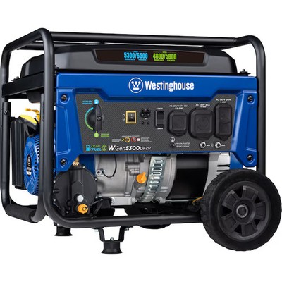 Westinghouse WGen5300DFcv Recoil Start 6500 / 5300 -Watt Gasoline generator
