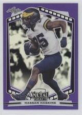 2022 Leaf Draft Metal Purple Prismatic Hassan Haskins #B-HH2 0yk4