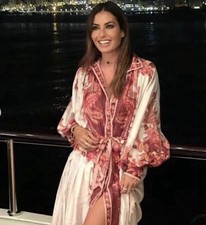 Zimmermann Wavelength Placement Print Midi Dress Size 1 AU 10 US 6 Phoenix Red