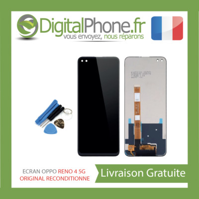 Écran LCD Complet Avec Châssis Pour Oppo A54S - Noir - Reconditionné Comme Neuf - TVA Incluse