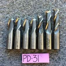3/4” End Mills, 2 Flute, Used, Lot of 7 Hanita, OSG HSS Lead CNC LATHE TOOL DRIL
