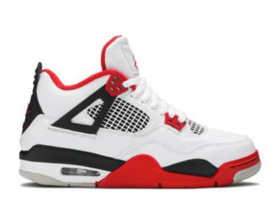 Nike Air Jordan 4 Retro Fire Red (2020) 408452-160 Grade School Size 7y Air Jordan 4 Retro Fire Red (2020) (GS) - 408452-160 main image 4