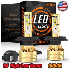LED Headlight Kit H4 HB2 9003 6000K Hi/Low Bulbs for HONDA CIVIC 1992-2002 2003
