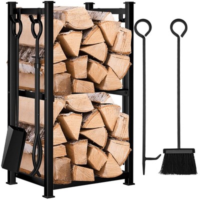 Firewood Rack mit Zubehör - Indoor & Outdoor