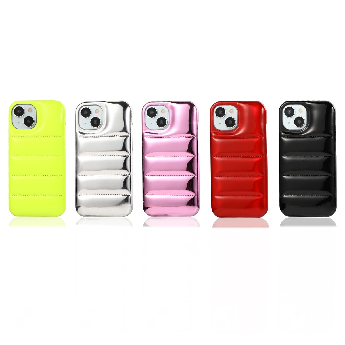 For iPhone 15 Pro Max 14 13 12 11 Slim Shockproof Puffer design
