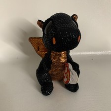 Ty Beanie Boos 6” MERLIN the Black Dragon Walgreen's Exclusive Stuffed Plush