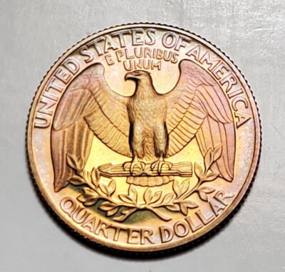 TONED 1987 S WASHINGTON QUARTER PROOF UNC #C5224