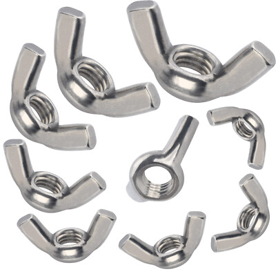 10x Flügelmutter Edelstahl DIN 315 V2A A2 Muttern M4 M5 M6 M8 M10 Flügelmuttern