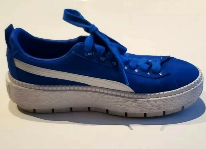 Puma Platform Trace Ader Error Lapis Blue suede W US 6.5 pre owned