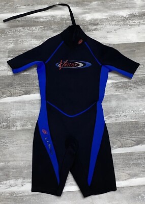 LL Bean Vortex womens Wet Suit 10 Black Blue Surf