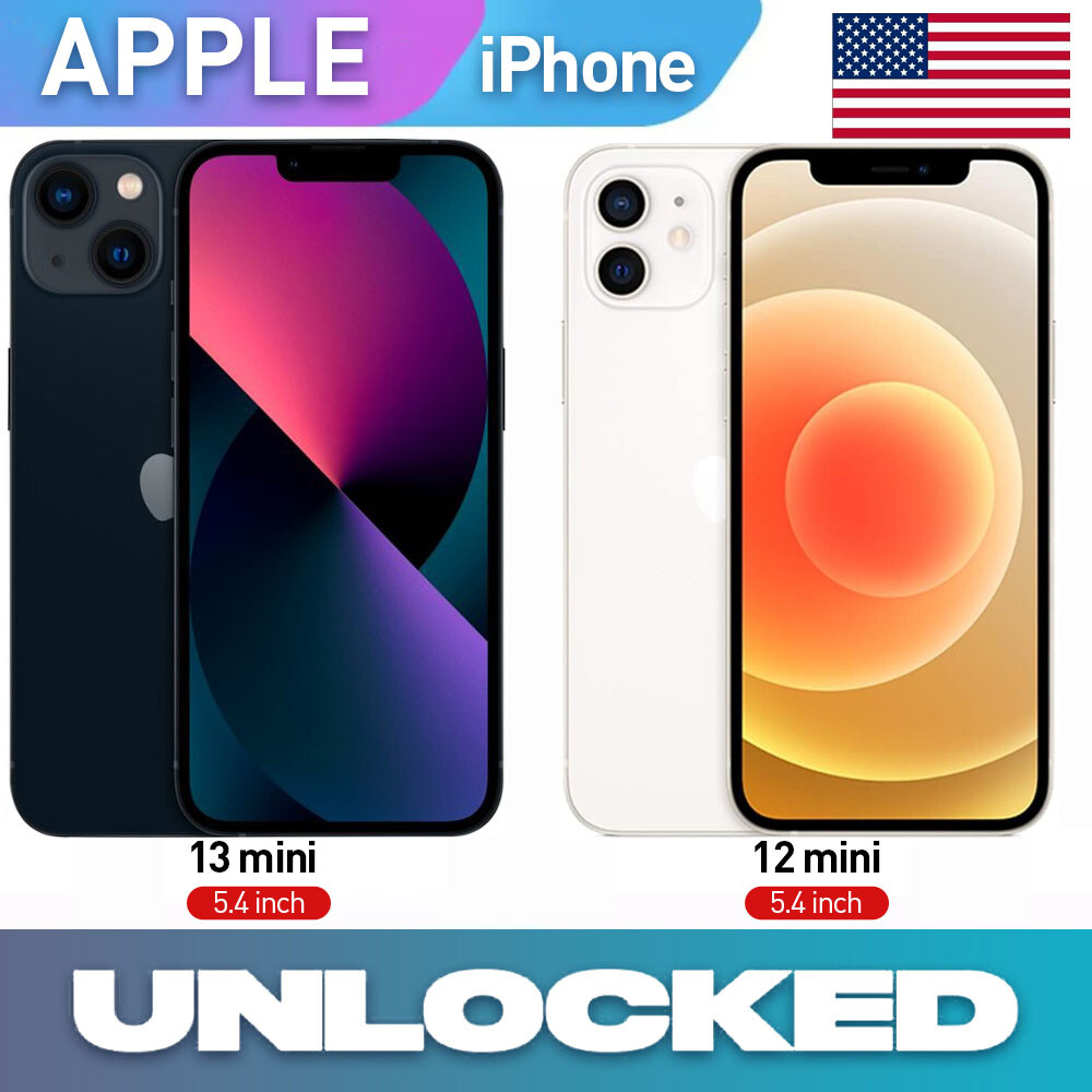 Apple Iphone 13 Mini 12 Mini 5G 64GB 128GB 256GB Factory Unlocked