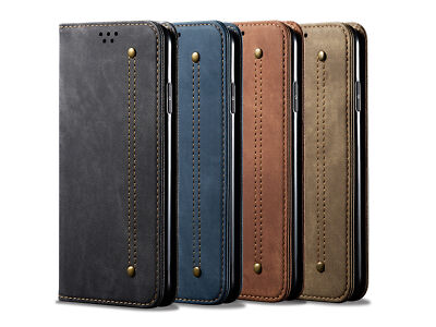 Für Oppo Reno 6 Narzo 50i A55 5G A94 A95 Retro Leder Flip Wallet Case Handyhülle
