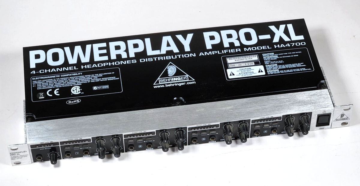 Behringer HA4700 4 Channel Headphone Amplifier for sale online | eBay