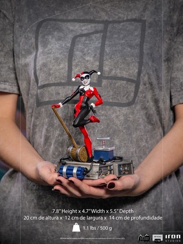 BATMAN ANIMATED 1992 STATUE HARLEY QUINN 20 cm IRON STUDIOS DISPO - Picture 9 of 9