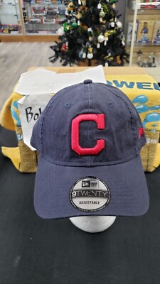 NWT CLEVELAND INDIANS ADJUSTABLE STRAP CAP HAT NEW ERA 9TWENTY