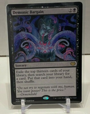 MTG - Innistrad Crimson Vow - Demonic Bargain 103 NM/Mint | eBay