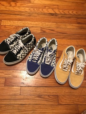 ochre vans checkered