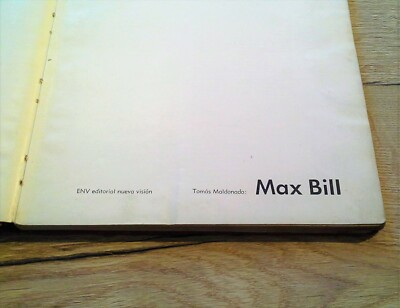 MAX BILL / Tomás Maldonado / Nueva Vision 1955 / Design