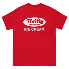 Thrifty Hand Dipped Ice Cream Red Graphic Tee Shirt T Unisex classic tee