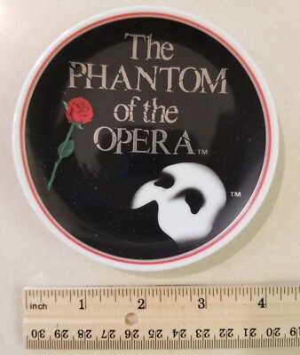 Vintage Phantom of the Opera Collectors Plate 4'' Enesco Corporation 1986