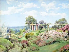 Garden Landscape A. Parsons Tile Mural Kitchen Wall Backsplash Marble Ceramic