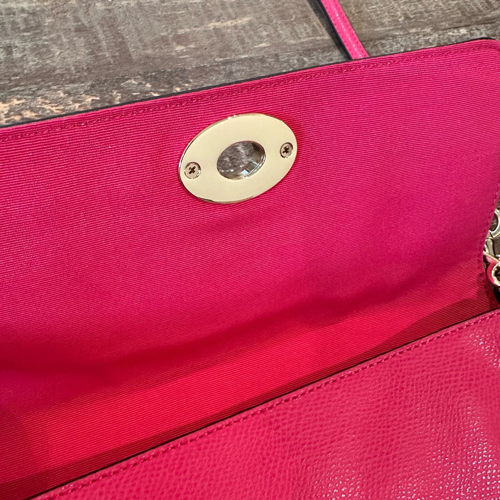 Coach Pink Ruby Crossgrain Leather Crossbody Bag … - image 9