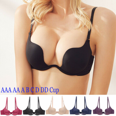 Sexy Backless Women Bras Multiway Bra Push Up Brassiere Deep U Lingerie Bralette