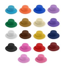 18 Colors Doll Hat Craft Set Mini Tiny Hats for Dolls Formal Small Little Min...