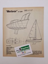 Clipping Scheda Tecnica 1971 Barca Meteor m 5,95 - Eau-Vive m 5,20