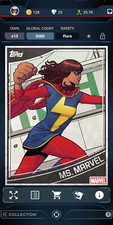 Topps Marvel Collect MS MARVEL Modern Vintage Classic Collection Rare Digital