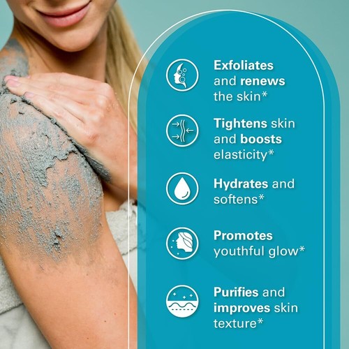 Charcoal Salt Scrub w/ Collagen – Detox & Smooth Skin, Face & Body Exfoliant - Picture 7 of 9