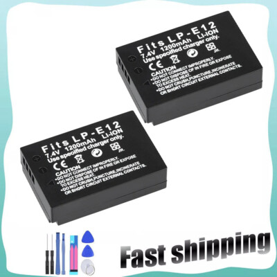 2x NEW For Canon LP-E12 Battery EOS M M2 M10 M50 M100 100D LC-E12