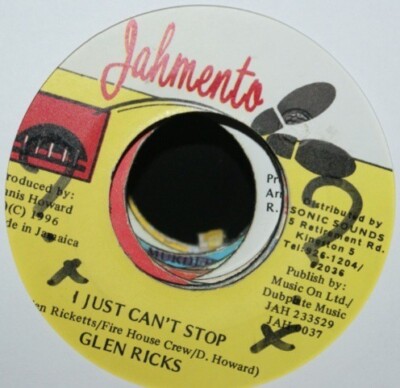 Glen Ricks - I Just Can't Stop (7'')