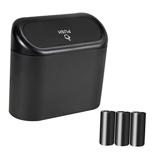 Packs Mini Car Trash Can Bin with Lid and 45pcs Trash Bags,Car Trash Can 1