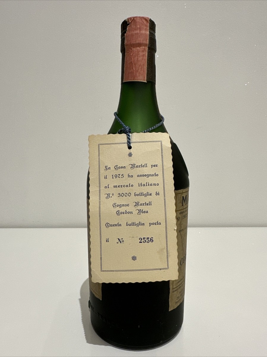 MARTELL CORDON BLEU COGNAC bottled 1975 - distilled 1940 numbered