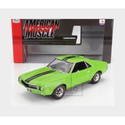 1:18 AUTOWORLD Amc Amx Coupe 1969 Green Black AMM1313-06