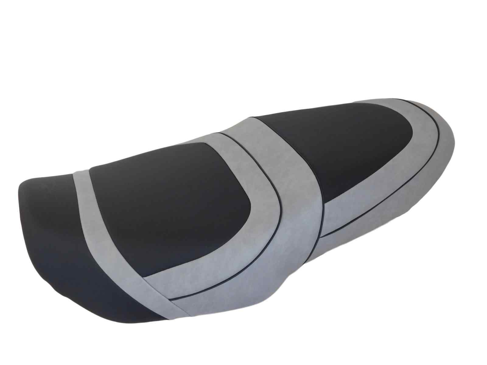 Housse de selle Top Sellerie pour Suzuki Bandit 1200 de 1995 à 1999 en similicuir noir