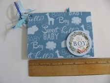 Pre-Made BABY BOY Mini Album Brag Book 5.5" X 4" Add your Photos