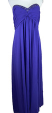NEW! David's Bridal Women's 10 Regency Prom Bridesmaid Long Beaded Empire Dress