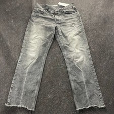 MOUSSY VINTAGE Ashley Wide Straight Jeans Women's Size 31 Black