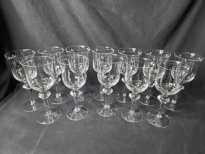 12 Vintage Krosno Poland Wine Glasses Set 7 Ounce
