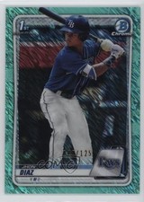 2020 Bowman Chrome Prospects Aqua Shimmer Refractor /125 Jhon Diaz #BCP-30 1k4e
