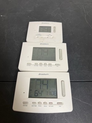 BRAEBURN 5220 PREMIER SERIES UNIVERSAL PROGRAMMABLE THERMOSTAT - Lot Of 2 + 1020